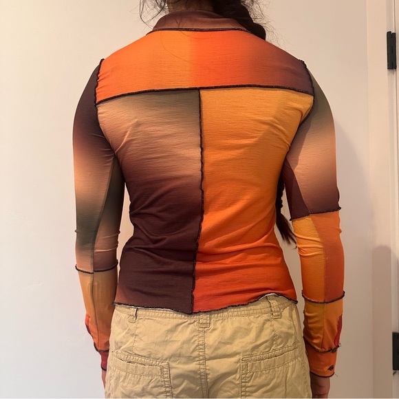 Gradient Button-Up Shirt - Picture 3 of 6